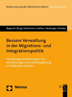 cover image of Bessere Verwaltung in der Migrations- und Integrationspolitik